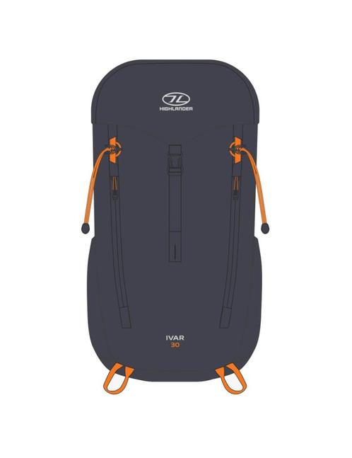 Highlander rugzak Ivar Rucksack Steel Grey voor heren 30..., Sieraden, Tassen en Uiterlijk, Tassen | Rugtassen, Nieuw, Trekking