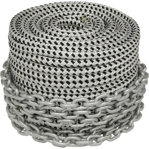 12mm Ankerlijn 50m Polyester met 6mm x 4,5m Ankerketting, Watersport en Boten, Accessoires en Onderhoud, Ophalen of Verzenden