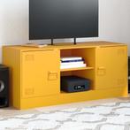 vidaXL Tv-meubel 99x39x44 cm staal mosterdgeel, Huis en Inrichting, Kasten | Televisiemeubels, Verzenden, Nieuw, Metaal