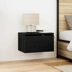 vidaXL Wandkastje 2 pcs Zwart Eiken 50 x 36 x 30 cm Bewerkt, Minder dan 45 cm, Verzenden, Nieuw, Minder dan 55 cm