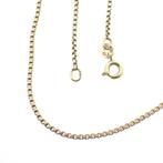Gouden Venetiaanse schakel ketting | 46 cm, Sieraden, Tassen en Uiterlijk, Kettingen, Goud, Goud, Gebruikt, Verzenden