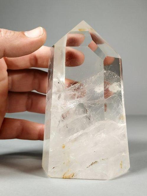 Mooie en grote rookkwarts Spiegel - Hoogte: 23 cm - Breedte:, Verzamelen, Mineralen en Fossielen