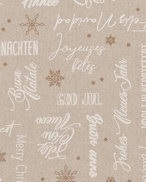 Linnenlook Half Panama Christmas Wish, Hobby en Vrije tijd, Stoffen en Lappen, Overige kleuren, Nieuw