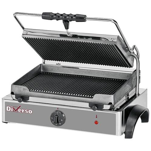 Diverso By Diamond Paninigrill | Enkel | Gietijzer | 250°c |, Zakelijke goederen, Horeca | Keukenapparatuur, Nieuw in verpakking