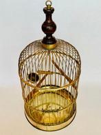 Hollywood Regency Vogelkooi - Messing, Hout - Mid-century, Antiek en Kunst, Curiosa en Brocante