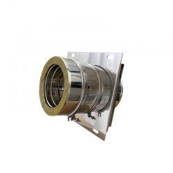 Dubbelwandig rookkanaal RVS, Topaansluiting,  Ø350-400mm, Huis en Inrichting, Kachels, Ophalen of Verzenden