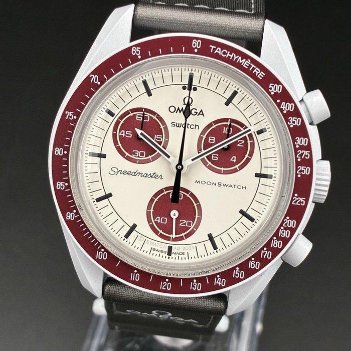 Omega x Swatch - MoonSwatch - Mission to Pluto - Zonder, Sieraden, Tassen en Uiterlijk, Horloges | Heren