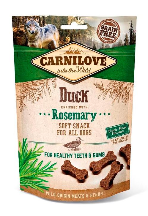Carnilove Dog Soft Snack Duck & Rosemary, Dieren en Toebehoren, Honden-accessoires, Nieuw, Ophalen of Verzenden