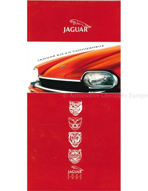 1994 JAGUAR XJS 4.0 CABRIOLET BROCHURE ITALIAANS, Boeken, Auto's | Folders en Tijdschriften