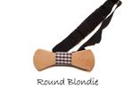 Houten strik: Round Blondie, Nieuw