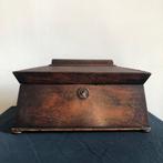Theekistje / doosje - Mahonie, Antiek en Kunst
