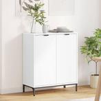 vidaXL Dressoir Wit 69.5 x 33 x 82 cm Bewerkt hout, Huis en Inrichting, Kasten | Dressoirs, Verzenden, Nieuw, Overige houtsoorten
