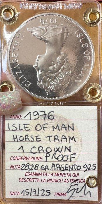 Isle of Man (Brits Kroonbezit). Elizabeth II. Crown 1976, Postzegels en Munten, Munten | Europa | Niet-Euromunten