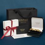 Vintage gouden bootjes armband met bloedkoraal 14 krt, Ophalen of Verzenden, Nieuw