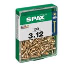Spax Houtschroef 3.0x12mm - Phillips Z1 - 100 stuks, Doe-het-zelf en Verbouw, IJzerwaren en Bevestigingsmiddelen, Verzenden, Nieuw