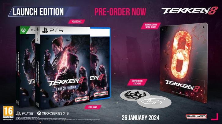 Tekken 8 Launch Edition (PlayStation 5), Spelcomputers en Games, Games | Sony PlayStation 4, Gebruikt, Vanaf 12 jaar, Verzenden
