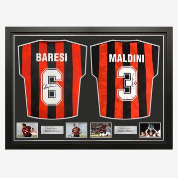 Franco Baresi & Paolo Maldini Signed AC Milan 1994 Football beschikbaar voor biedingen