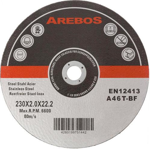 Doorslijpschijven - Ø 230 mm - Opname 22.2 mm - Dikte 1,9 mm, Doe-het-zelf en Verbouw, Gereedschap | Slijpmachines, Nieuw, Verzenden