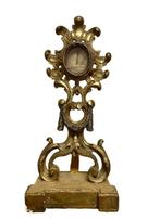Reliekhouder - Hout, Glas, Textiel - 1750-1800 - Sacra Spina, Antiek en Kunst