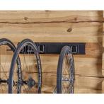 Metalen strip 60 cm met drie fietswiel ophanghaken -, Fietsen en Brommers, Fietsaccessoires | Overige Fietsaccessoires, Ophalen of Verzenden