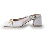 Stefano Lauran Slingbacks in maat 39 Wit | 10% extra korting, Kleding | Dames, Schoenen, Verzenden, Wit, Zo goed als nieuw, Stefano Lauran