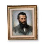 Pacifico Sidoli (1868-1963) - Ritratto del Padre, Antiek en Kunst