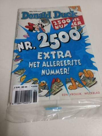 2500 ste donald duck in plastic met de 1e donald duck 1952 beschikbaar voor biedingen