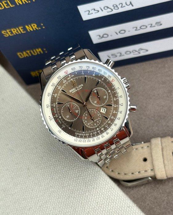 Breitling - Montbrillant Navitimer FULL BREITLING SERVICE, Sieraden, Tassen en Uiterlijk, Horloges | Heren