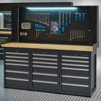 Datona Werkbank PRO – eiken werkblad – 18 lades –, Doe-het-zelf en Verbouw, Overige Doe-het-zelf en Verbouw, Ophalen of Verzenden