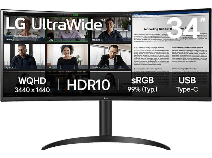 Lg - UWQHD  Monitor - 34 inch, Computers en Software, Monitoren, VA, Overige resoluties, Nieuw, Verzenden