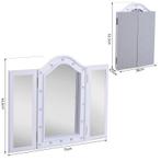 TRUUSK Make-up Spiegel met 16X LED Verlichting - Vrijstaand, Huis en Inrichting, Tafels | Kaptafels, Verzenden, Nieuw