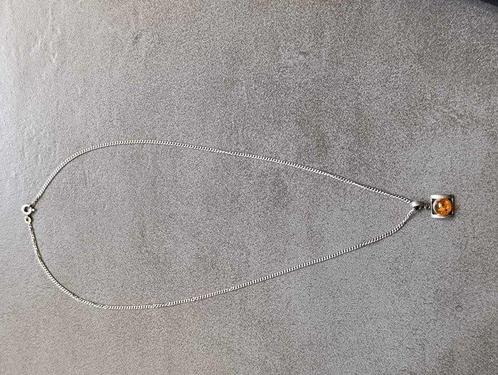Zonder Minimumprijs - Halsketting Zilver Barnsteen -, Sieraden, Tassen en Uiterlijk, Kettingen