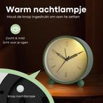 Tyme Wekker Analoog - Zonder Tikgeluid - Met Alarm - Incl., Ophalen of Verzenden, Nieuw