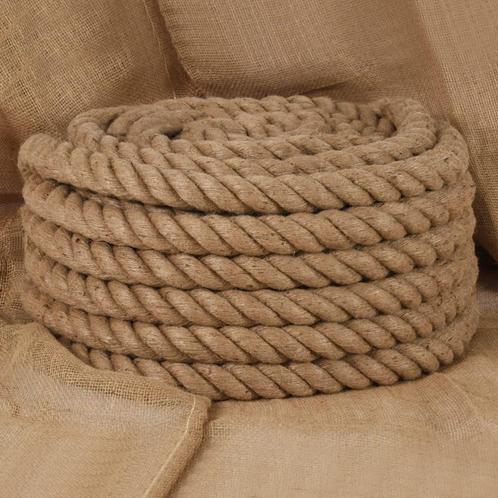 vidaXL Touw 25 m lang 40 mm dik jute, Doe-het-zelf en Verbouw, IJzerwaren en Bevestigingsmiddelen, Nieuw, Verzenden