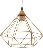 EGLO Tarbes Hanglamp - E27 - Ø 32,5 cm - Zwart/Koper, Verzenden, Nieuw