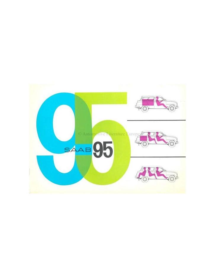 1963 SAAB 95 BROCHURE ENGELS (USA), Boeken, Auto's | Folders en Tijdschriften