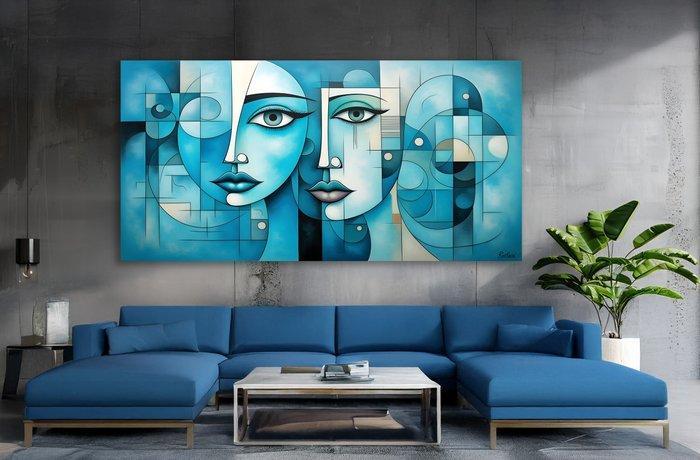 Oskar Rekozi - Abstract People - BigArt - XXL - 1/1 Unique, Antiek en Kunst, Kunst | Designobjecten