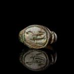 Oud-Romeins Zeeringsring met hippocampus (Zonder, Antiek en Kunst