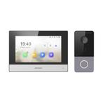 Hikvision DS-KIS603-P(B) Video-Intercom kit 1 Videodeurbel 1, Audio, Tv en Foto, Videobewaking, Nieuw, Ophalen of Verzenden