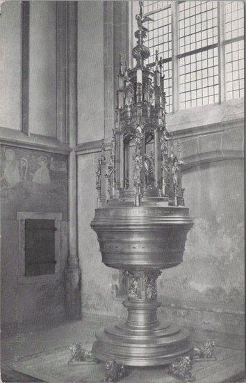 ZUTPHEN - St. Walburgskerk Doopvont, Verzamelen, Ansichtkaarten | Nederland, Verzenden