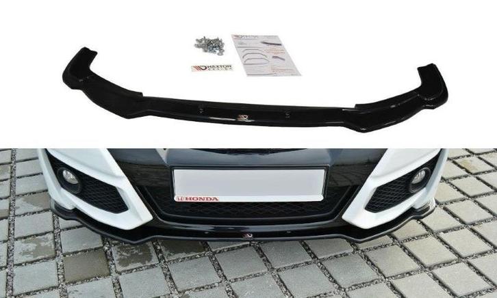 Voorspoiler Honda Civic Mk9 Facelift Glanzend Zwart, Auto-onderdelen, Carrosserie en Plaatwerk, Ophalen of Verzenden