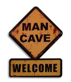Man Cave reclamebord van metaal mancave decoratie cafe bar, Verzamelen, Merken en Reclamevoorwerpen, Nieuw, Reclamebord, Ophalen of Verzenden