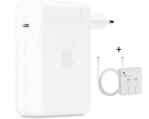 Apple MacBook USB-C Oplader 140W – Wit – Incl 2m USB-C kabel, Computers en Software, Laptop-opladers, Nieuw, Ophalen of Verzenden