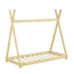 Juniorbed Tipi eenpersoonsbed incl. matras 80x160 - hout, Verzenden, Nieuw