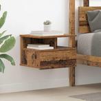vidaXL Vliegend Nachtkastje Oud hout 40 x 31 x 27 cm Bewerkt, Minder dan 45 cm, Verzenden, Nieuw, Minder dan 55 cm