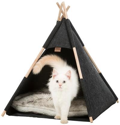 Trixie Kattenmand Tipi Vilt Antraciet, Dieren en Toebehoren, Hondenmanden, Verzenden
