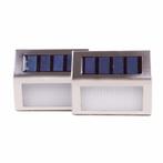 Hofftech Solar LED wandlamp - roestvrij staal - lichtsens..., Tuin en Terras, Buitenverlichting, Ophalen of Verzenden, Nieuw
