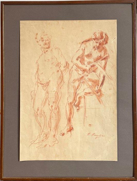 Raffaele Ragione (1851-1925) - Nudi, Antiek en Kunst, Kunst | Schilderijen | Klassiek