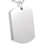 Fako Bijoux® - Ketting - Ashanger / Assieraad - Dog Tag -, Verzenden, Nieuw