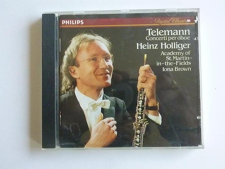Telemann - Concerti per Oboe / Heinz Holliger, Cd's en Dvd's, Cd's | Klassiek, Zo goed als nieuw, Verzenden